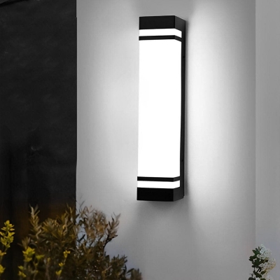 Durable Stainless Steel &amp; Acrylic Outdoor Wall Light, Rustproof, Waterproof, Energy-Saving LED for Garden, Balcony, Front Door