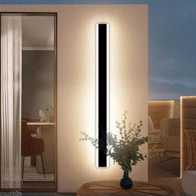 Waterproof Modern Outdoor Wall Light, White LED Wall Light for Living Room Porch Garage