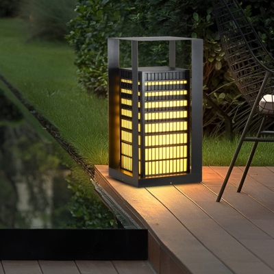 Elegant Waterproof Metal Pathway Light with High Transmittance Lampshade for Garden, Lawn, Courtyard, and Pool, Durable Outdoor Decoration