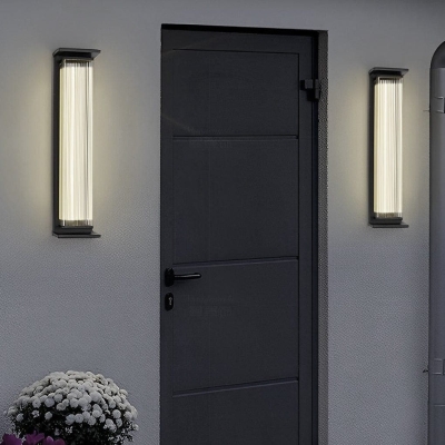 Modern Minimalist Outdoor Wall Lights, Durable Stainless Steel, Rustproof, High Brightness LED with Wide Lighting Range for Decoration &amp; Illumination
