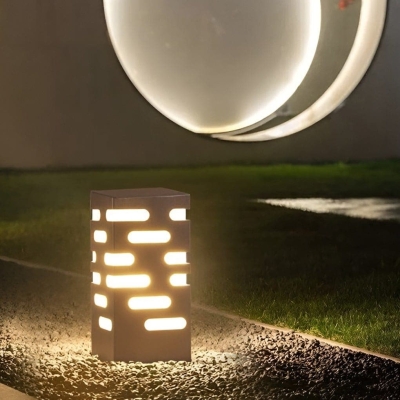 Modern Waterproof Outdoor Light with High Transmittance Acrylic Shade, Perfect for Patio, Backyard, Walkway, or Porch Decoration