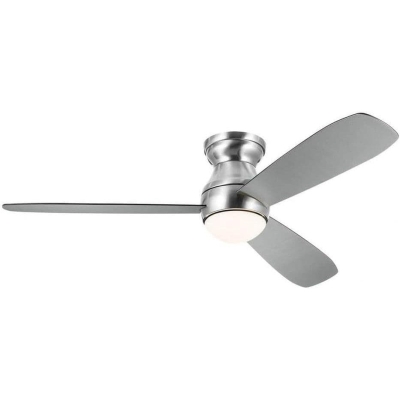 54 in. Bead LED Indoor Ceiling Fan, Brushed Stainless Steel Ceiling Fans with Light and Remote Control