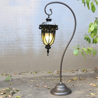 Elegant European Style Garden Lamp, Durable Aluminum with Raindrop Glass, Waterproof &amp; Rustproof for Porch, Patio, Garden, Walkway, Lawn