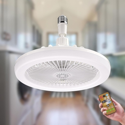 10 in. Cordless Wireless Ceiling Fan for Bedroom Living Room Kitchen Garage, Small Indoor Outdoor Socket Ceiling Fan with Light Remote Control