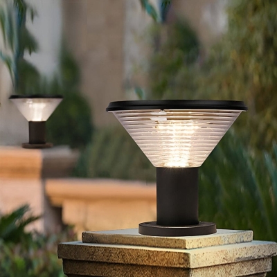 Durable Die-Cast Aluminum Solar Fence Post Light with High Transmittance, Remote Control, and Automatic Night Mode, Waterproof &amp; Dustproof