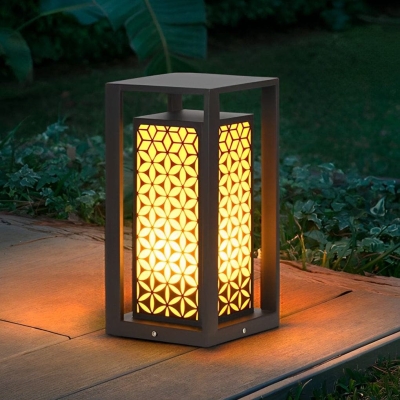 Durable Waterproof Galvanized Sheet Lawn Lamp, High-Temperature Resistant, Rust-Proof, Ideal for Garden, Pathway, Patio, and Outdoor Decor