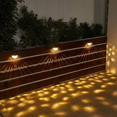 Solar-Powered Outdoor Stair Light with Automatic On/Off, Easy Installation, Long-Lasting LED, and 12-Hour Battery Life for Safety and Savings