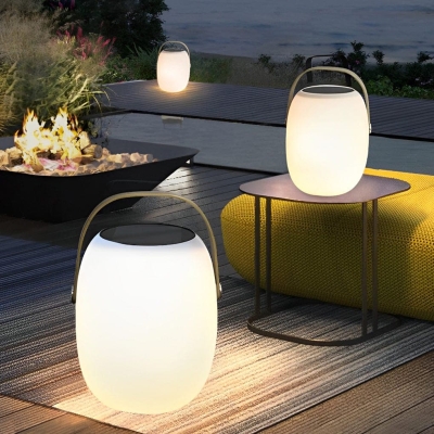 Elegant and Practical Solar Outdoor Table Lamp with Remote Control, USB Charging, and Portable Handle for Easy Hanging and Moving