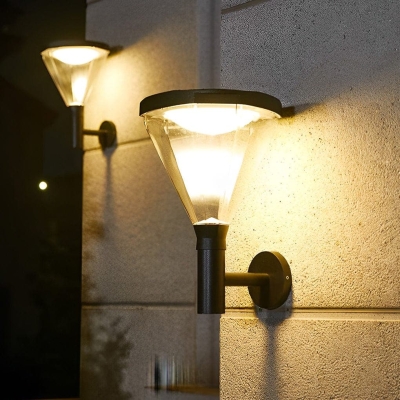 Energy-Saving Solar Exterior Wall Light with Superior Waterproof Performance, Automatic Day/Night Switch, and Adjustable Warm/White Light Options