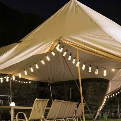 Vintage LED Outdoor String Lights for Weddings, Parties, and Events, Multiple Power Options: Solar, Plug-in, Battery, USB, Warm and Romantic Atmosphere