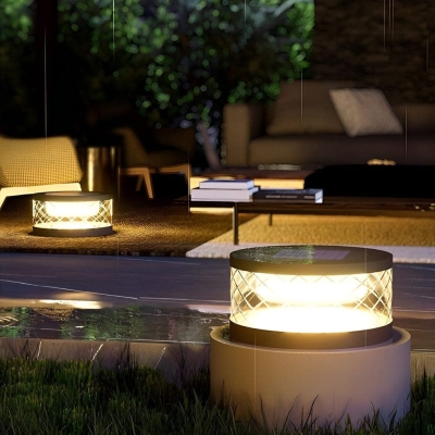 Waterproof Stainless Steel Solar Deck Post Lights with High-Efficiency Solar Panel and Creative Acrylic Lampshade for Outdoor Use in Gardens, Courtyards