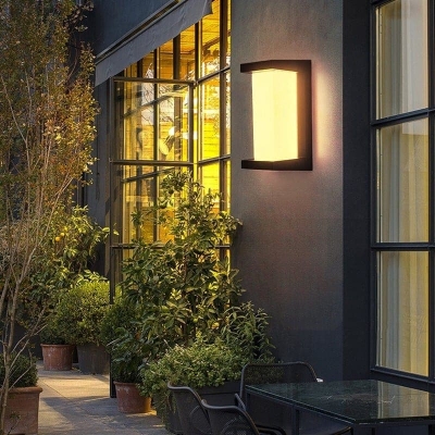 Modern Rectangular Outdoor Wall Lights, Weatherproof, Durable, and Easy to Clean, Enhance Your Home's Nighttime Beauty with Bright, Uniform Lighting