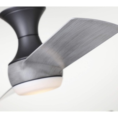 54 in. 2-Blade Contemporary Ceiling Fan with Integrated LED Light in Graphite