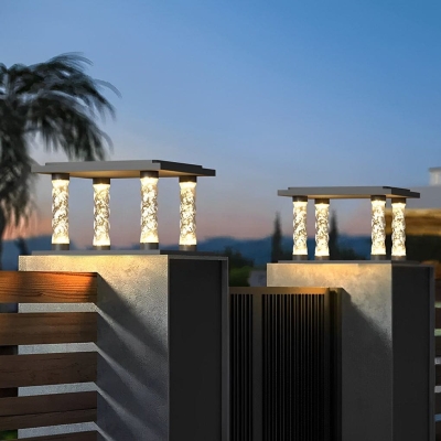 Durable Die-Cast Aluminum Solar Outdoor Light with Unique PC Bubbles Design, Weather-Resistant for Yard, Garden, Fence, and Pavilion
