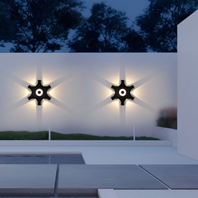 Modern Flower Blooming LED Wall Sconces, Waterproof, Rust-Proof Aluminum Outdoor Light for Cozy, Warm Home Atmosphere