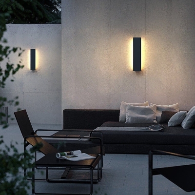 Modern Minimalist Outdoor Wall Sconces, Weatherproof, Versatile Design for Enhanced Patio Lighting and Architecture, Durable and Safe
