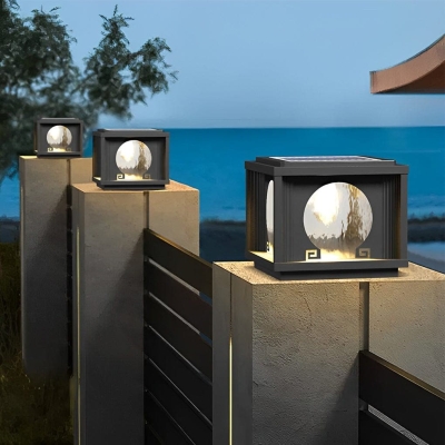 Waterproof Die-Cast Aluminum Solar Garden Lights with 360&deg; Charging Panels for Pathways, Decks, and Driveways, Easy Installation, Rustproof, Durable