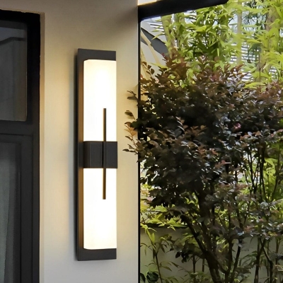 Durable Stainless Steel Outdoor Wall Light with High Brightness LED, Waterproof Design, and Easy-to-Clean Acrylic Lampshade for Bright, Non-Dazzling Light