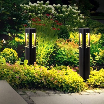 IP54 Waterproof Hollow Solar Pathway Lights with Aluminum Structure and Acrylic Lampshade for Garden, Patio, Walkway, and Driveway