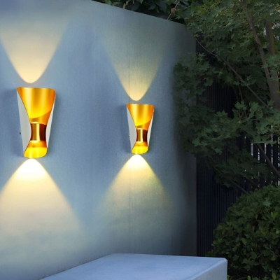 Durable IP65 Waterproof Up and Down Outdoor Wall Light, Stylish Warm Lighting for Porch, Garden, Patio, Balcony, and Hallway