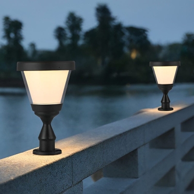 High-Efficiency Solar Post Light with 20% Conversion Rate, Anti-Overcharge Design, Rust-Proof Aluminum, and Durable PC Lampshade for Outdoor Use