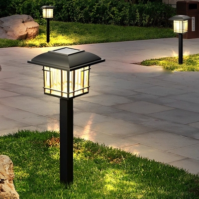 Antique-Style Solar Lawn Lights with High-Efficiency Panels, Intelligent Light Control, Easy Installation, and Long Battery Life for Outdoor Decor