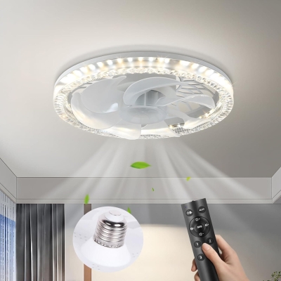 Ceiling Fans with Lights and Remote, Socket Modern Fan with Light, Living Room Ceiling Fan with Light, Kitchen Bedroom Dining Room Ceiling Fans