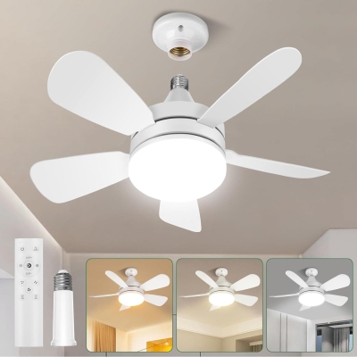 Socket Fan Light with Remote, Quiet Ceiling Fans, Dimmable Bedroom Ceiling Fans, Kitchen Fans with Lights, Living Room Fan