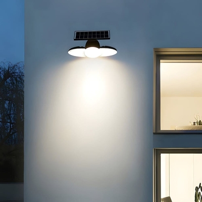 Durable Solar Motion Security Light with Adjustable LED Heads, Wide 120&deg; Sensing Range, and Automatic Activation for Outdoor Spaces