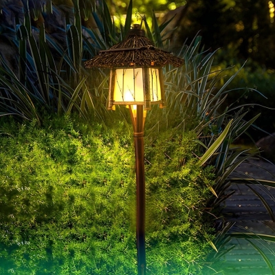 Eco-Friendly Bamboo Outdoor Lights, Hand-Woven Waterproof Pathway and Pendant Lighting for Gardens, Villas, and Restaurants