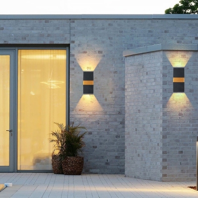 Durable Stainless Steel Outdoor Wall Light with Sealed Rubber Ring for Weather Resistance, High Color Rendering Up and Down Lighting Porch Lamp