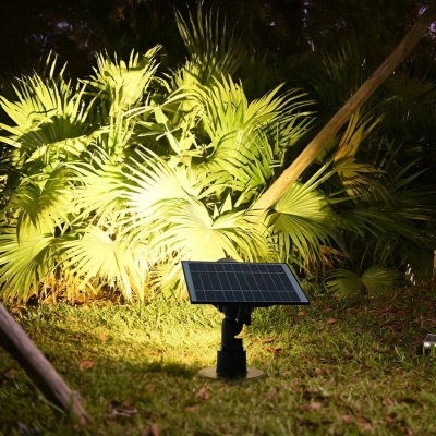 Easy-to-Install Solar Powered Waterproof Spotlight with Adjustable Angles for Optimal Sunlight Absorption and Automatic Night Activation