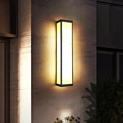 Durable Stainless Steel Outdoor Wall Light with Energy-Saving LED, Bright Light Color, and Sealed Design for Exterior Lighting and Yard Decor