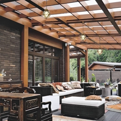 Durable Waterproof Outdoor Ceiling Pendant Light with Simple Design for Bright and Reliable Illumination in Any Weather Condition