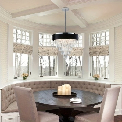 Modern Crystal Chandelier for Living Room, Round Luxury Crystal Chandelier, Tiered Crystal Chandelier