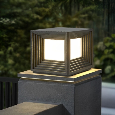 Waterproof Solar Deck Post Lights for Outdoor Gardens, Automatic Charging &amp; Night Activation, Stylish Design for Any Home Architecture