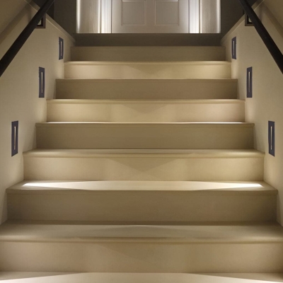 Durable Aluminum Recessed LED Stair Light, IP65 Waterproof, High Brightness, Energy-Saving for Outdoor Steps, Courtyards, and Aisles