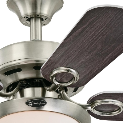 36 in. Indoor Ceiling Fan with Light, Brushed Nickel Ceiling Fan