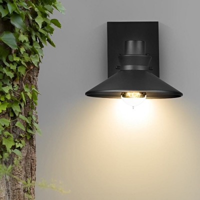 Durable Aluminum Outdoor Wall Light with Glass Lampshade, E26 Compatible, Waterproof, Fast Heat Dissipation, Rust-Resistant, Ideal for Warm Ambiance