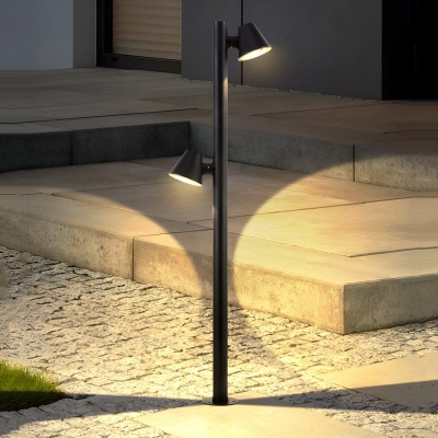 Nut 1/2-LED Outdoor Lawn Bollard Light, Soft, Non-Directional Glow, TRIAC Dimmable, Energy-Efficient for Gardens &amp; Yards