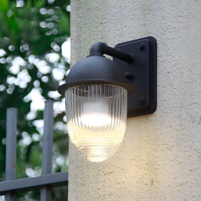 Durable Die-Cast Aluminum Outdoor Wall Light with Scratch-Resistant Glass Shade, Waterproof, Rust-Proof, Easy Installation for Garden, Balcony, and More
