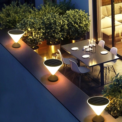 Elegant Waterproof Solar Fence Post Lights for Patio, Energy-Saving, Automatic Night Activation, Chic Outdoor Lighting Decoration