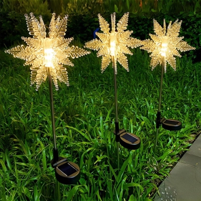 Solar Snowflake Outdoor Garden Lights, Waterproof, Rustproof, High-Quality Acrylic, Automatic Day/Night Operation, Festive Decoration, Easy Storage