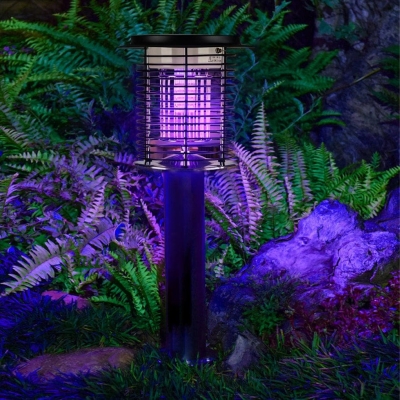 Waterproof Solar Bug Zapper Light with Dual Light Frequency, USB Charging, and Automatic Day/Night Mode for Indoor and Outdoor Mosquito Control