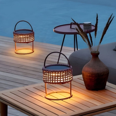 Exquisitely Crafted Portable Solar Lantern with Retro Design, Perfect for Tables, Gardens, Patios, and More, Warm Lighting for a Romantic Atmosphere