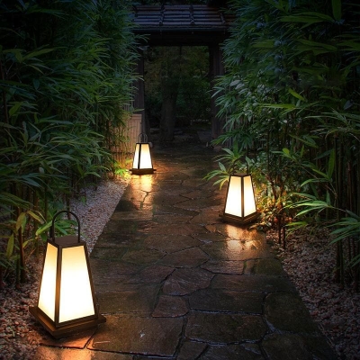 Minimalist Retro Outdoor Lantern Lights for Patio, Pathway, or Lawn, Sturdy Metal Base with Hook Design, Perfect for Enhancing Your Outdoor Space