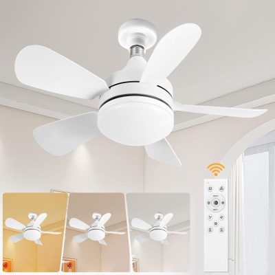 Light Socket Fan, Dimmable Remote Control Ceiling Fan and Light, Bedroom Ceiling Fans, Kitchen Living Room with Light