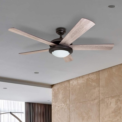 52 in. Modern Indoor Ceiling Fan with Dimmable Light Kit and Remote Control, Reversible Ceiling Fan for Living Room Bedroom Basement Kitchen