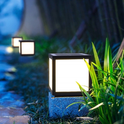Durable IP55 Waterproof Outdoor Post Lamp with Frosted Acrylic Shade, Rust Proof, Dust Proof, Perfect for Patios, Porches, and Pathways