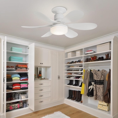 Socket Fan Light with Remote, LED Ceiling Fan with Lights for Bedroom Kitchen Balcony